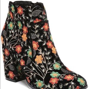 Floral Ankle Boots